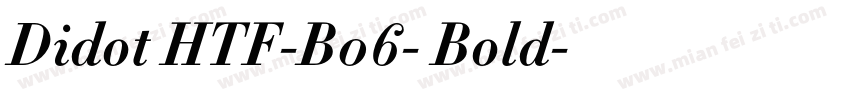 Didot HTF-B06- Bold字体转换